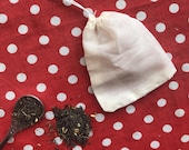 Reusable Tea Bags with Drawstring 100 Cotton Tea Filter Bags Muslin Tea Bags Washable Tea Bag Zero Waste Natural