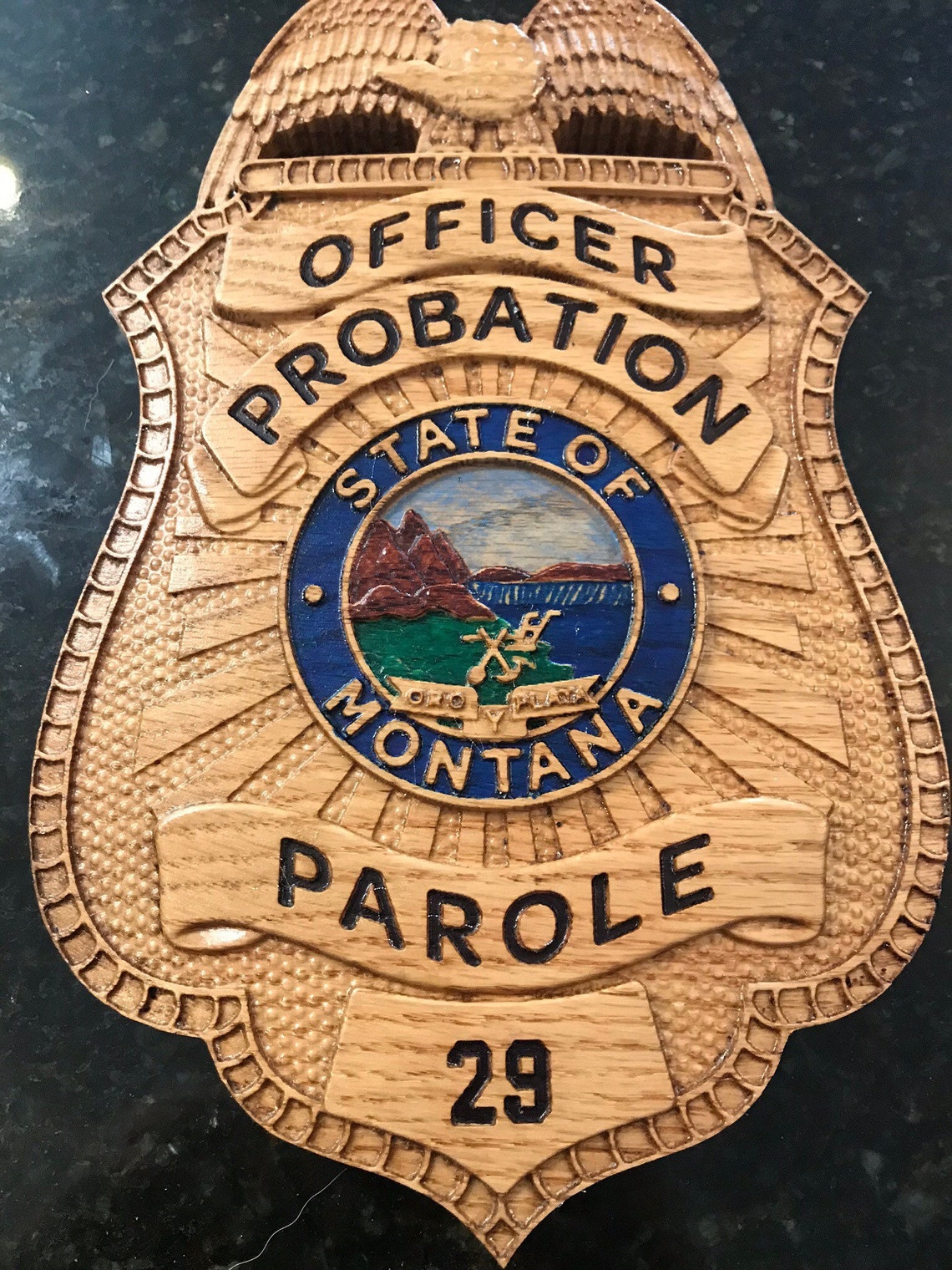 Montana Probation and Parole Officer's Badge Etsy