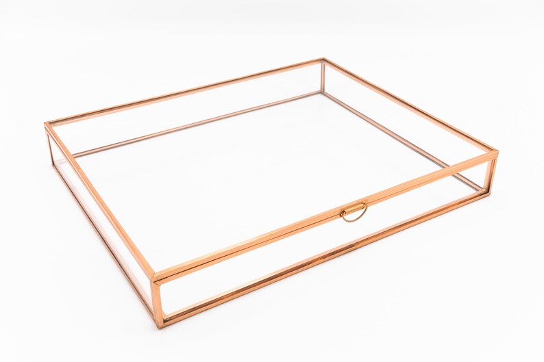 ROSE GOLD Glass Box 8x10 Photo Box Proof Print Packaging Etsy