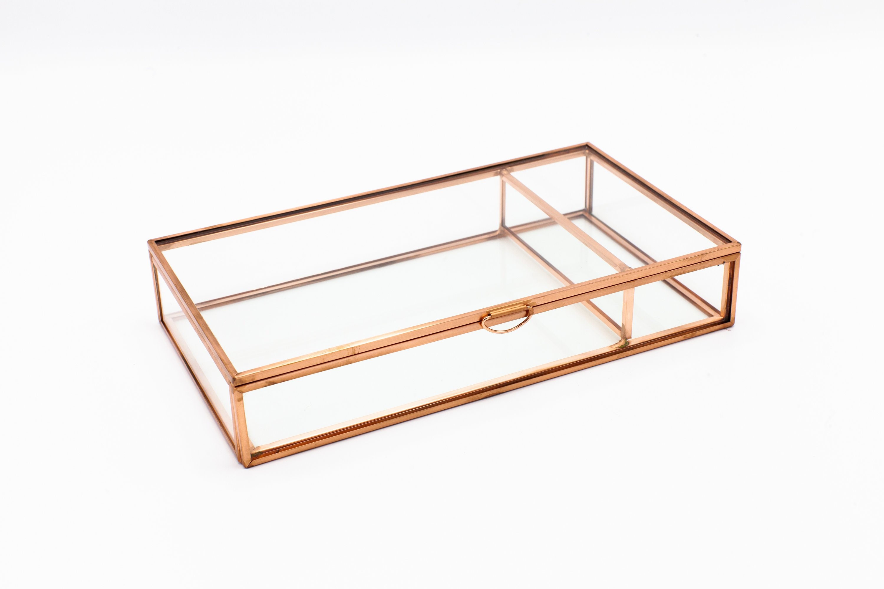 ROSE GOLD Glass Box 4x6 Photo Box With USB Slot Proof Etsy