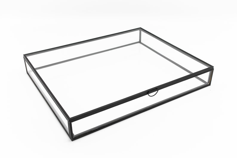 BLACK Glass Box 8x10 Photo Box Proof Print Packaging Etsy