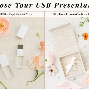 WHITE and Crystal USB 3.0 High Speed | Wedding Flash Drive | 8GB | 16GB | 32GB | 64GB | 128GB | Engraved Bild 10