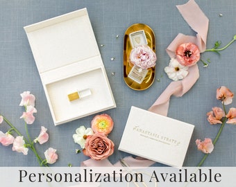 CREAM Linen Box | USB Box | Personalized Box | Flash Drive Packaging | Photographer Gifts for Clients