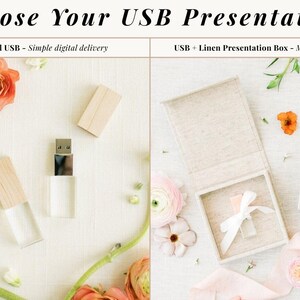 MAPLE Wood and Crystal USB 3.0 High Speed | Wedding Flash Drive | 8GB | 16GB | 32GB | 64GB | 128GB | Engraved image 7