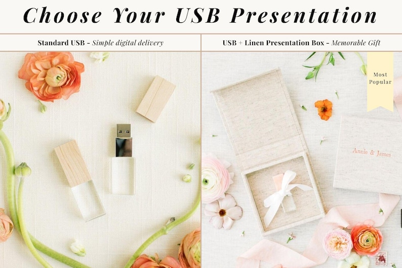 MAPLE Wood and Crystal USB 3.0 High Speed | Wedding Flash Drive | 8GB | 16GB | 32GB | 64GB | 128GB | Engraved image 7