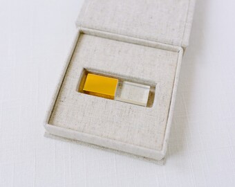 Wedding USB Linen Photo box | Linen Box | Photographers packaging| USB box