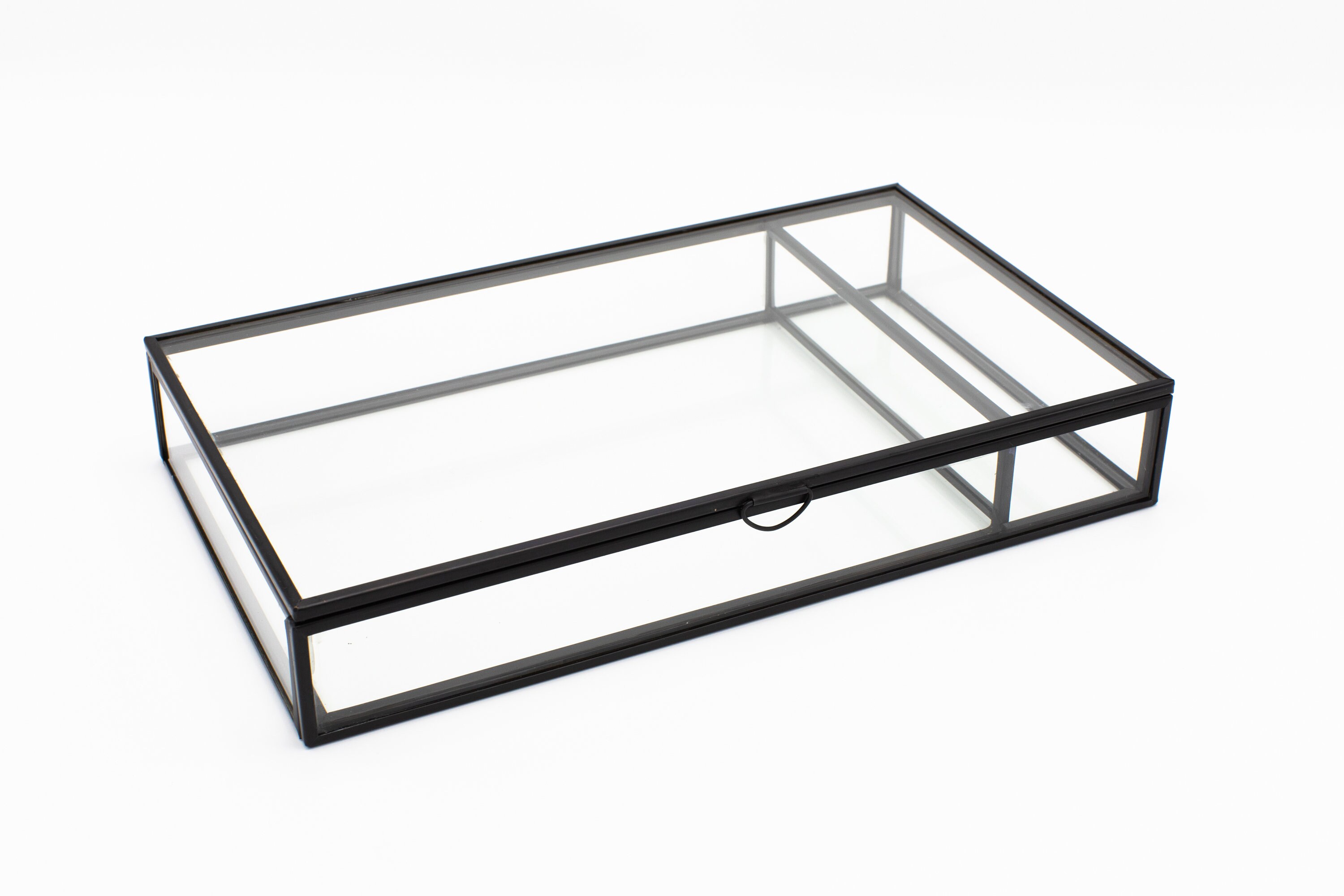 BLACK Glass Box 5x7 Photo Box With USB Slot Proof Print Etsy