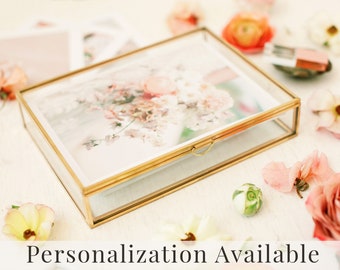 GOLD Glass Box | 5x7 Photo Box | Proof Print Packaging | Photographer Gifts for Clients