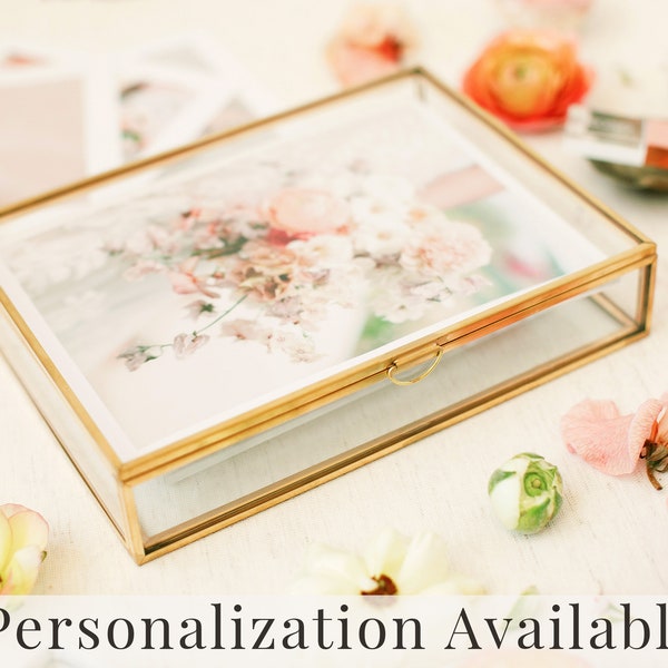 GOLD Glass Box | 5x7 Photo Box | Proof Print Packaging | Photographer Gifts for Clients