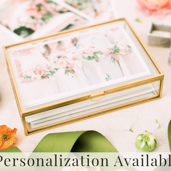 GOLD Glass Box | 4x6 Photo Box | Proof Print Packaging | Photographer Gifts for Clients