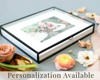 BLACK Glass Box | 8x10 Photo Box | Proof Print Packaging | Photographer Gifts for Clients