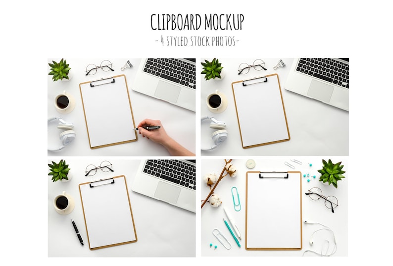 Clipboard Mockup Premade Scene PSD Flat Lay Photo Mockup 4 Etsy
