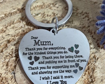 Mum Keyring Gift | Dear Mum | Birthday | Mother’s Day