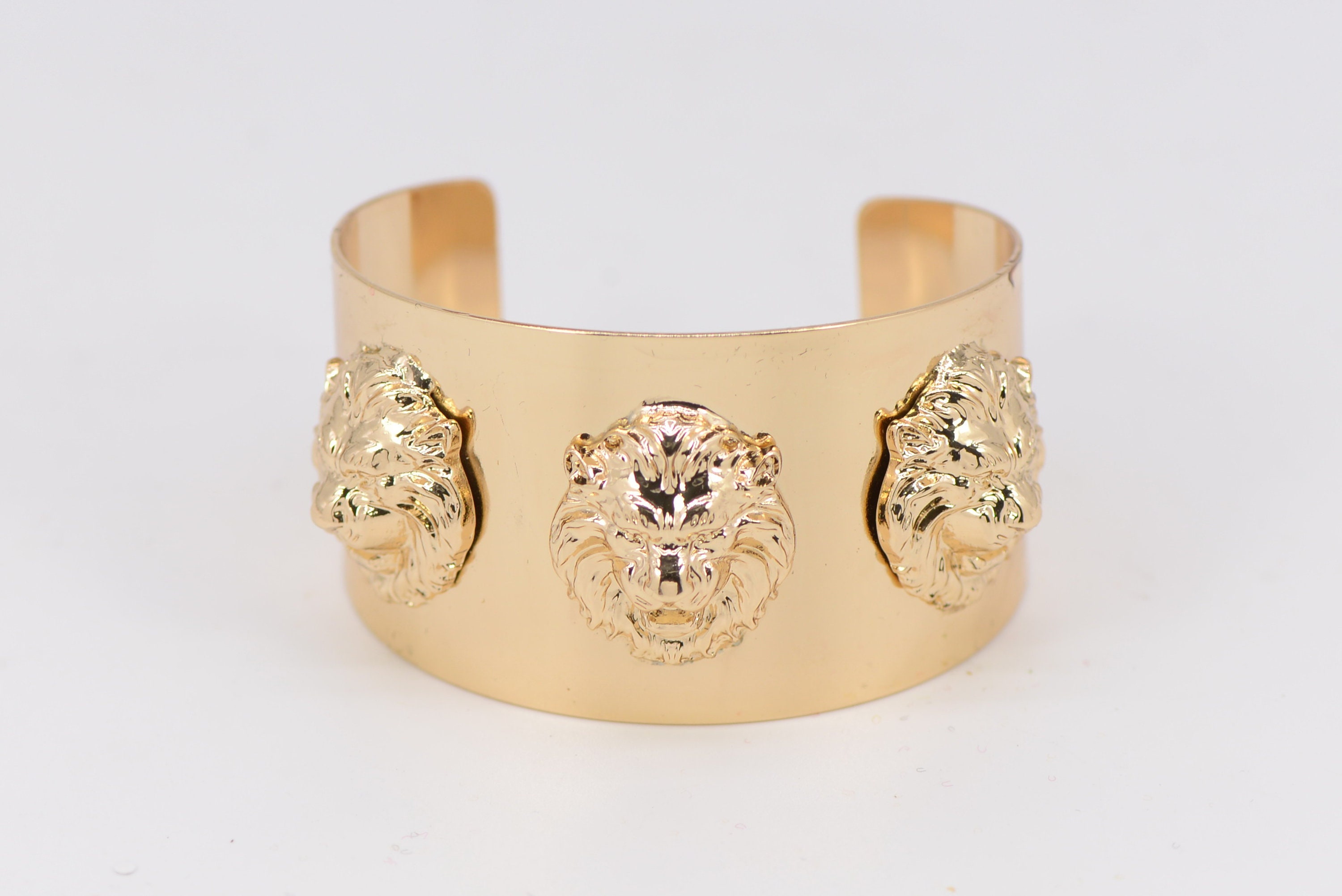 Lion Head Cuff Bracelet - Etsy
