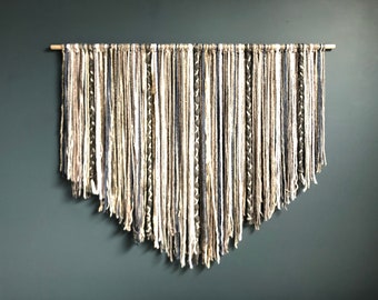 Large Macrame wall hanging // dorm decor // Boho decor // wall art // large wall decor // yarn wall hanging // nursery wall art