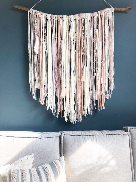 Large Macrame Wall Hanging Behind Couch Decor Boho Decor Etsy