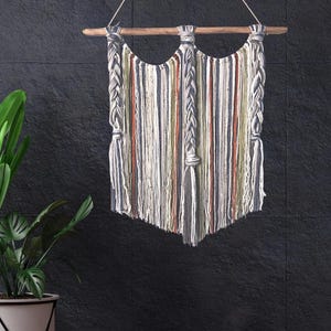 Macrame Yarn Wall Decor / Dorm Decor / Boho Decor / Handmade / Wall Art / Large Wall Decor / Yarn Wall Hanging / Nursery Art