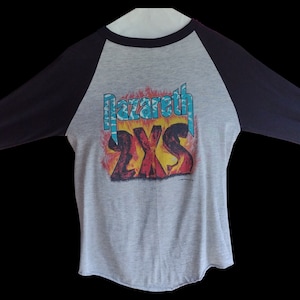 Nazareth Konzert Jersey 1982 (Vintage) mit Postkarte! KOSTENLOSER VERSAND! Neuer Preis!