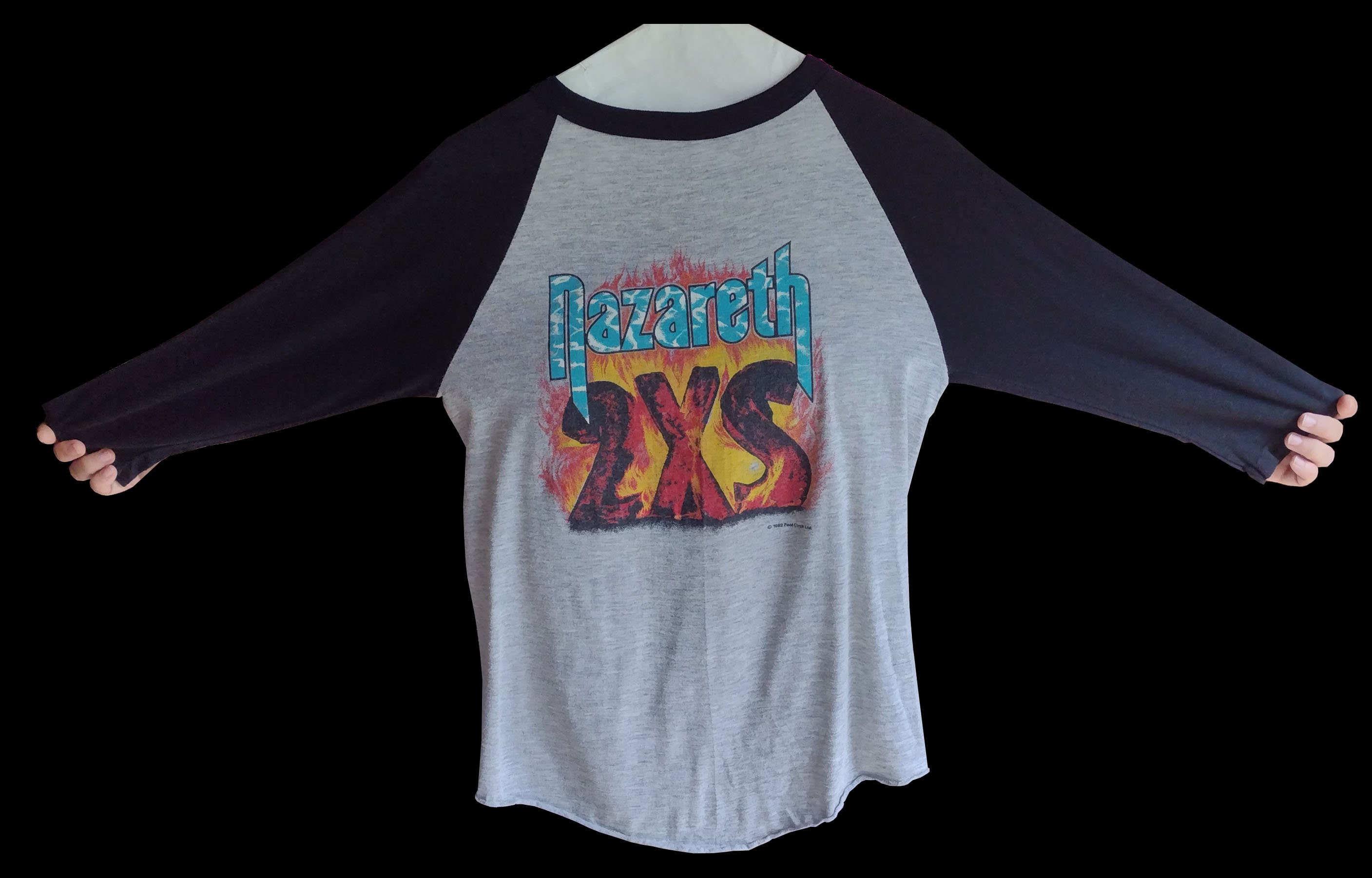 Nazareth concert Jersey 1982 (Vintage) with Ticket stub! FREE SHIPPING! New price!