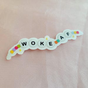 Woke Sticker, Woke AF Sticker, Woke Mind Virus, Empathy Sticker, Fight Fascism, Human Rights Sticker, Human Rights Activism