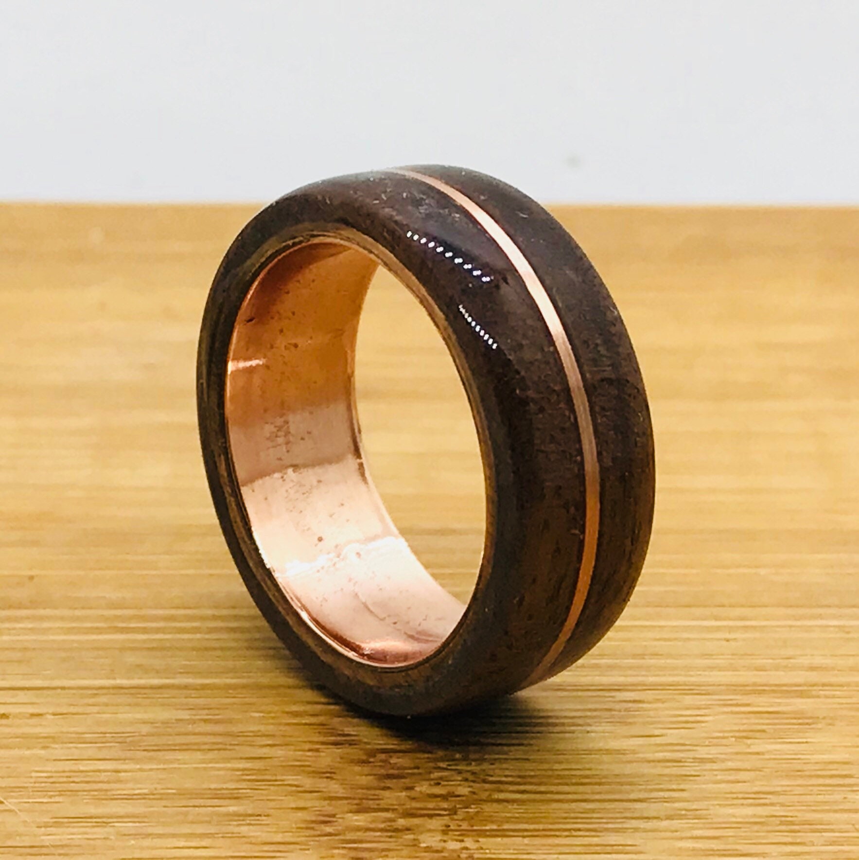 IVY & BAUBLE Uncoated Solid Flat Copper Ring Band for Men & Women | Made In  USA | 4.8mm | Size 10 - Walmart.com