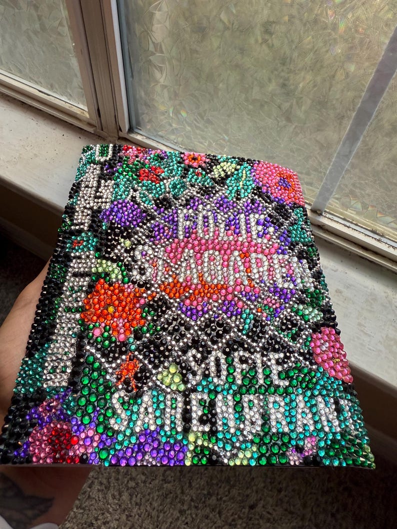 rhinestone bedazzled book cover image 2