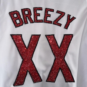 Blinged Kundenspezifischer Rhinestone-Jersey