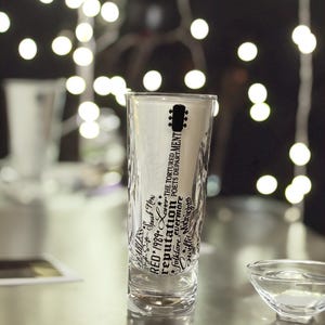 eras 2 oz shot glass guitar shape