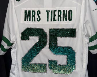 Jersey personalizado con brillantes diamantes de imitación