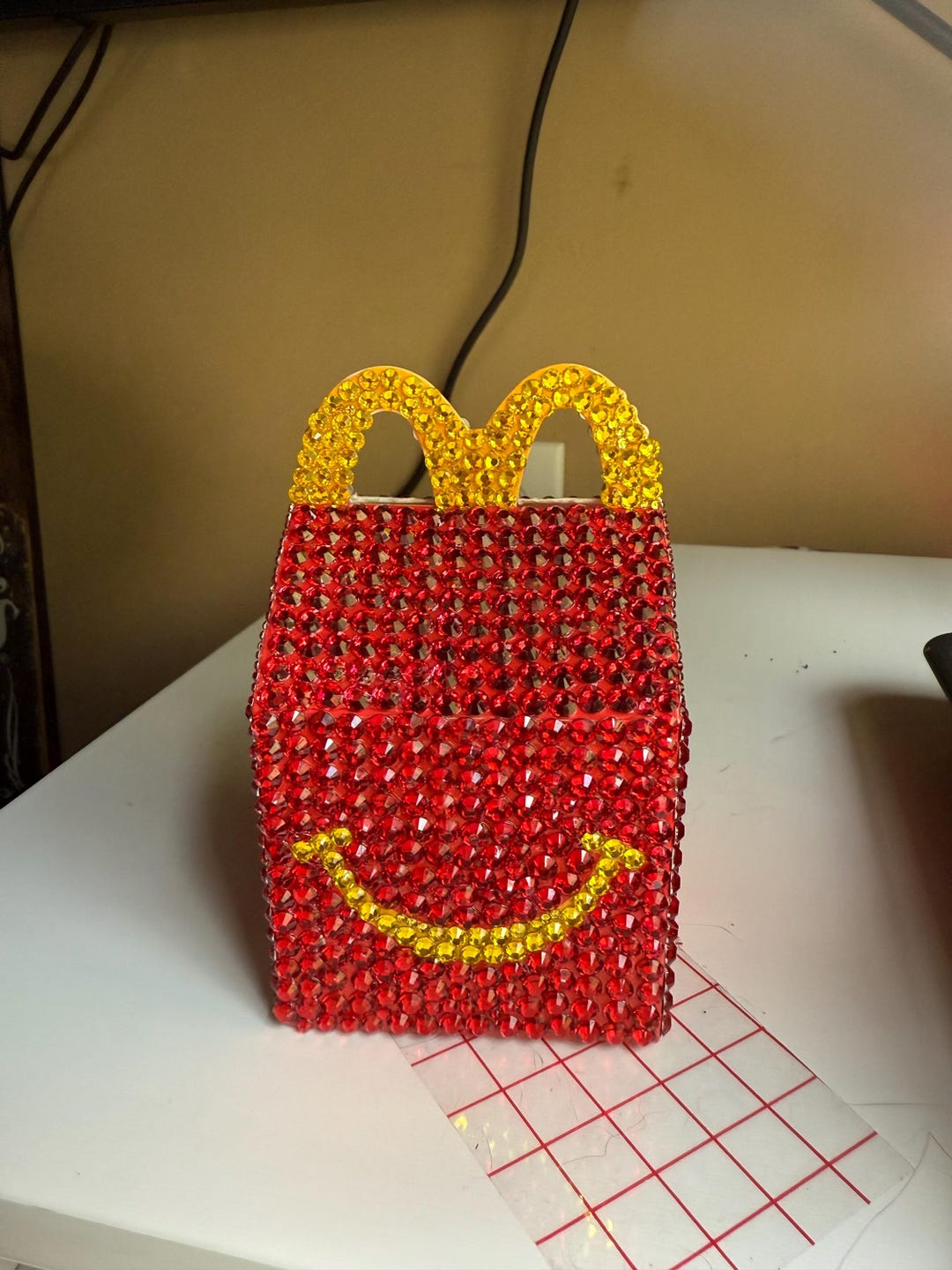 Bedazzled Miniature Happy Meal Box - Etsy