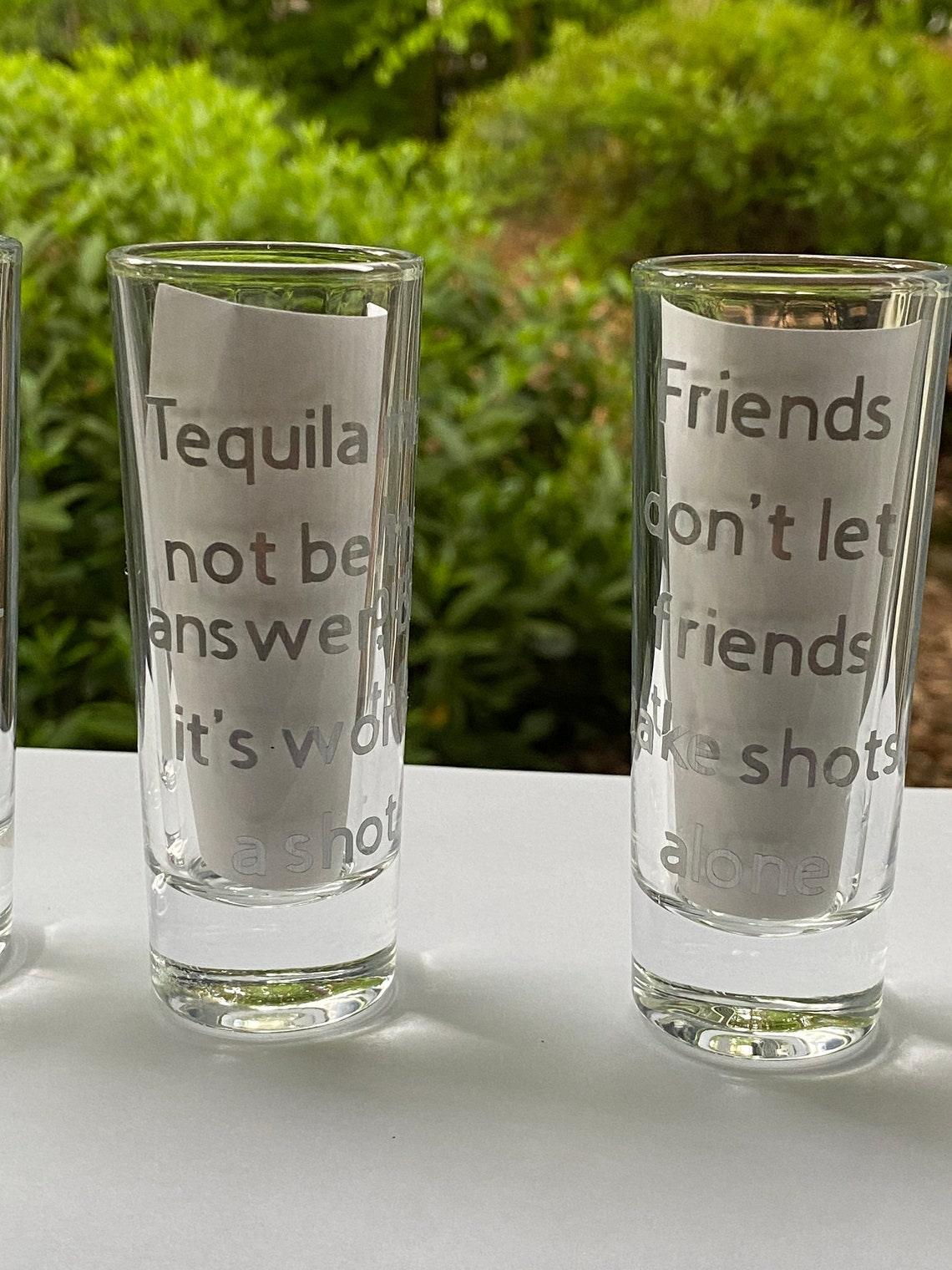 Personalized 2 Oz Tall Shot Glass Etsy