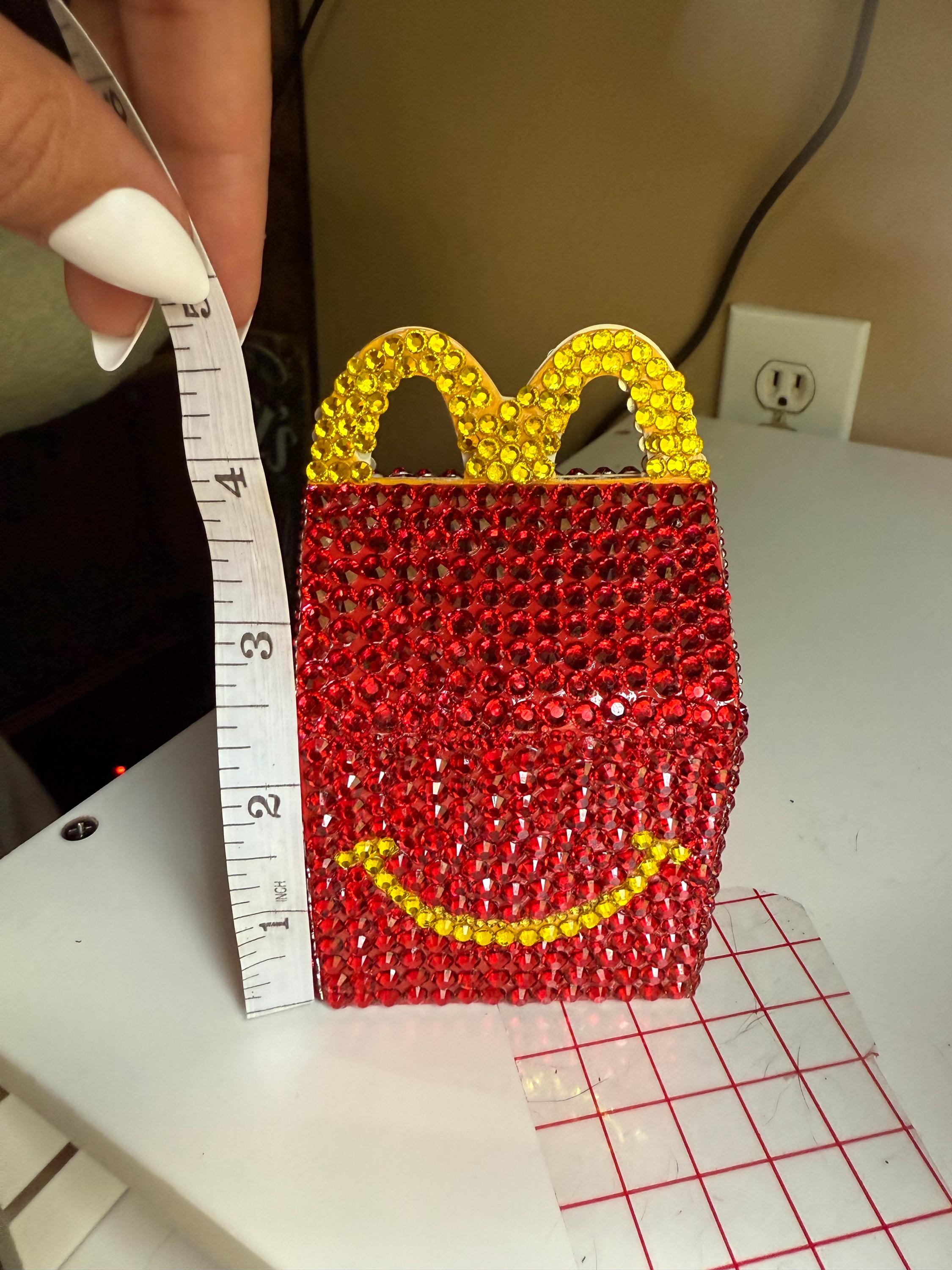 Bedazzled Miniature Happy Meal Box - Etsy