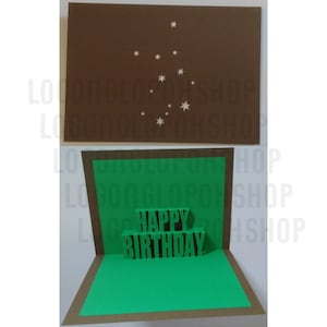 00035 - Digital File - Virgo Birthday Pop-up Card