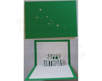 00034 - Digital File - Taurus Birthday Pop-up Card