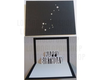 00033 - Digital File - Scorpio Birthday Pop-up Card