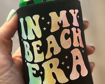 Na minha era de praia, refrigerador de latas | Refrigerador de bebidas | Cozie | Refrigerador de latas de refrigerante | Coozi