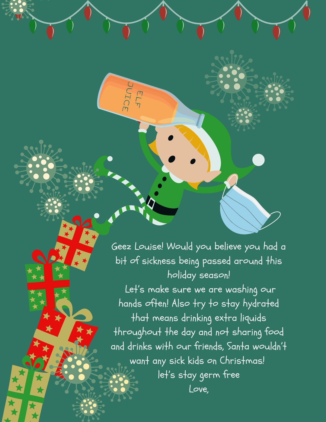 Elf on the Shelf Fighting Sickness Elf Juice - Etsy
