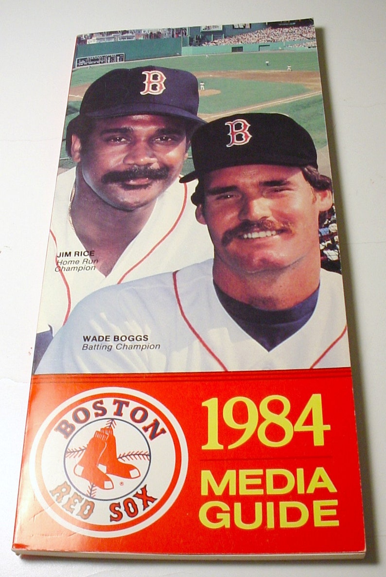 Good Condition 1984 Boston Red Sox Media Guide 116 Pages Unused