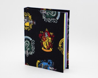 Hogwarts House Journal With Rainbow Pages Handmade Notebook