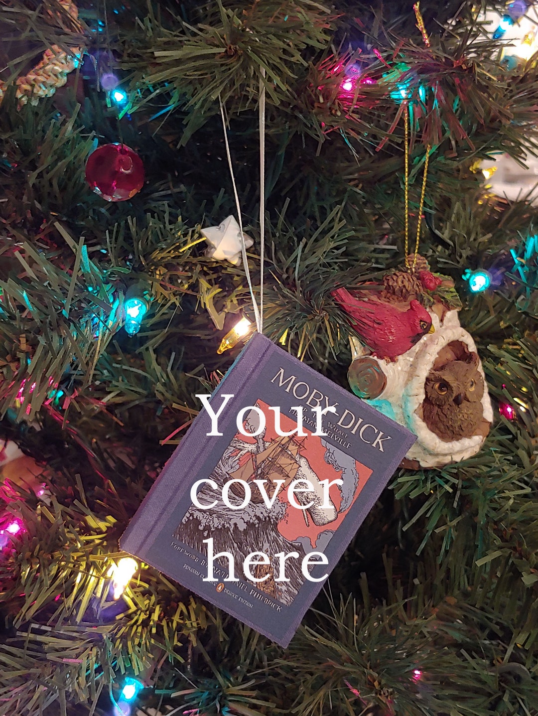 Personalized Mini Book Ornament Custom Miniature Book Etsy