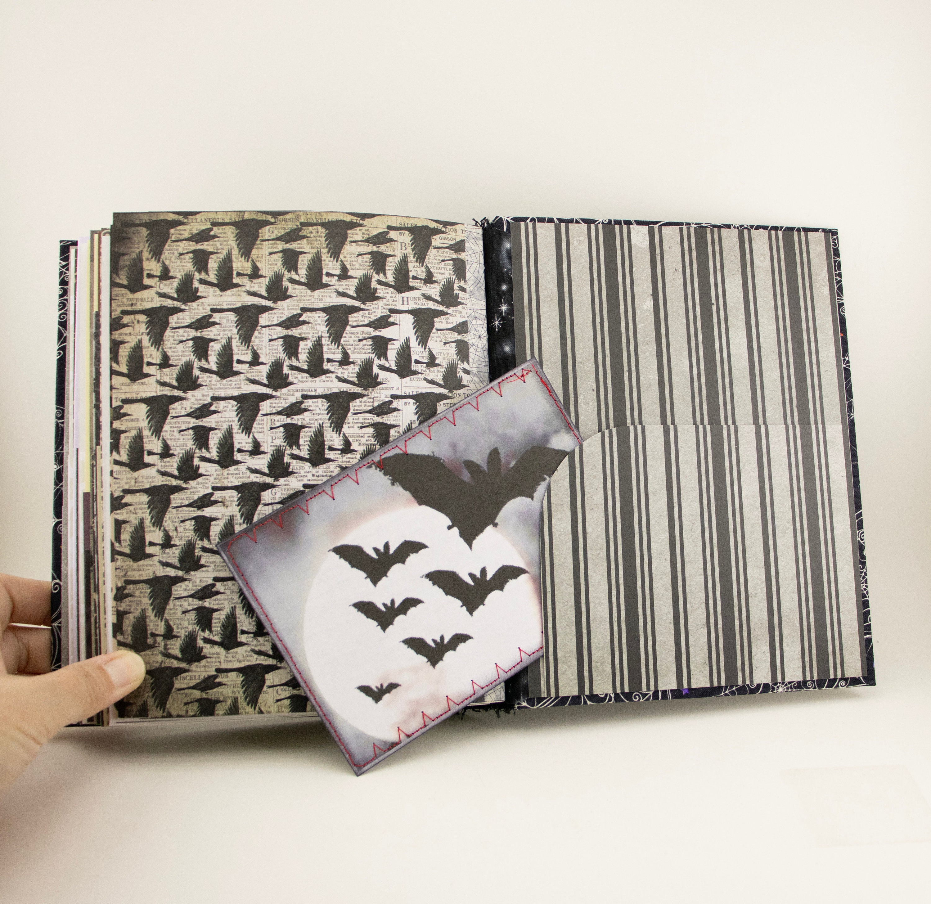 Spider Web Junk Journal Halloween Witch Book of Shadows Handmade ...