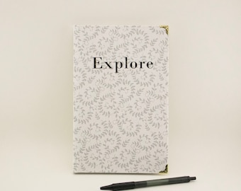 Explore Sketchbook Nature Journal Travel Notebook Stationery Handmade Book