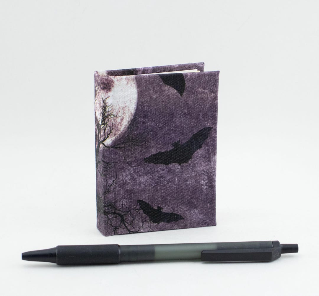 Bat Notebook Bat Mini Sketchbook Bats Notebook Stationery Handmade - Etsy
