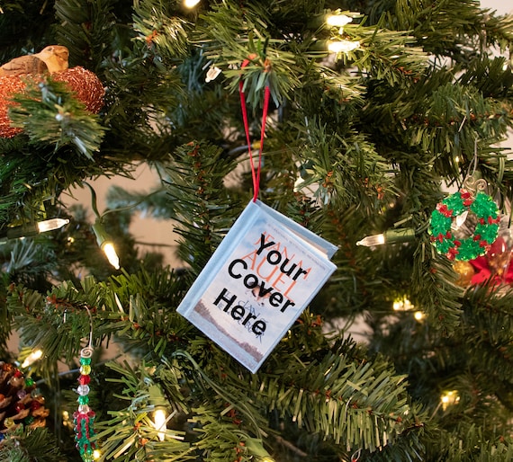 Personalized Mini Book Ornament Custom Christmas Ornament