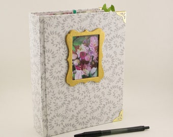 Flower Junk Journal Handmade Art Journal Stationery