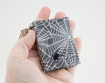Spider Miniature Book Keychain Bag Charm