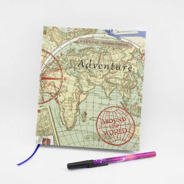 Travel Journal Travelers Notebook Adventure Map Diary