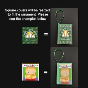 Personalized Mini Book Ornament Custom Christmas Ornament image 6