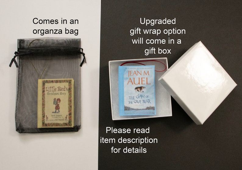 Personalized Mini Book Ornament Custom Christmas Ornament image 9