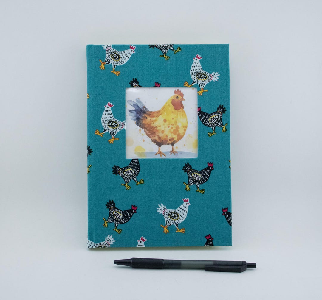 Chicken Journal Unique Notebook Handmade Diary Stationery - Etsy
